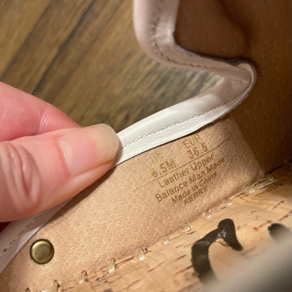 61. Sam Edelman Kerry Mule Espadrilles In White Leather Slides Slip On Size 6.5 - Picture 10 of 11